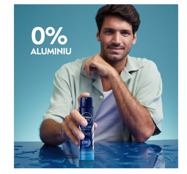 Deodorant spray masculin Fresh Active, Nivea, 250 ml [5]