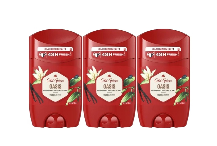 Set 3 x Old Spice Antiperspirant Stick 50ml Oasis, All Day Fresh, Intense Fresh Fragrance, Anti-urme albe, revirgorant, prospetime de durata, protectie 48h [1]