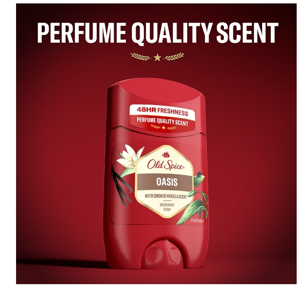 Set 3 x Old Spice Antiperspirant Stick 50ml Oasis, All Day Fresh, Intense Fresh Fragrance, Anti-urme albe, revirgorant, prospetime de durata, protectie 48h [4]