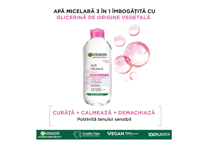 Apa micelara Garnier Skin Naturals pentru ten sensibil, 400 ml [2]
