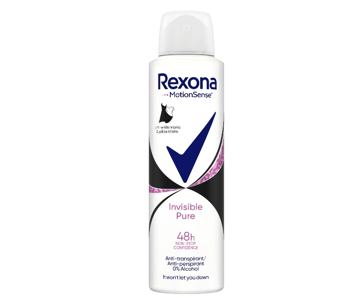 Deodorant antiperspirant spray Rexona Invisible Pure, 150 ml [1]