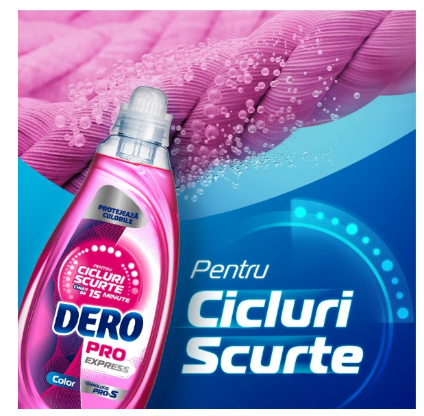 Detergent automat lichid, Dero pro express, color, 37 spalari, 1.48L [3]