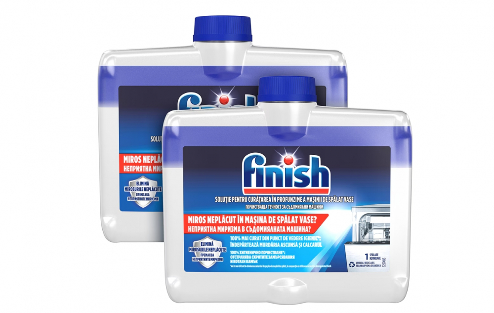 Solutie de curatare masina spalat vase FINISH, 2 x 250ml [1]