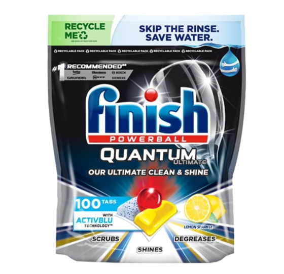 Detergent capsule pentru masina de spalat vase Finish Quantum Ultimate, Lemon, 100 spalari [1]