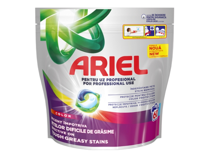 Detergent de rufe capsule Ariel Professional All in1 PODS Color+, 60 spalari [1]