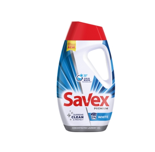 Detergent de Rufe Lichid Savex Premium White, 24 Spalari, 1.08 l [1]