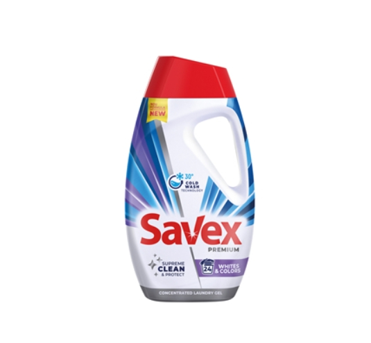 Detergent de Rufe Lichid Savex Premium Whites & Colors, 24 Spalari, 1.08 l [1]