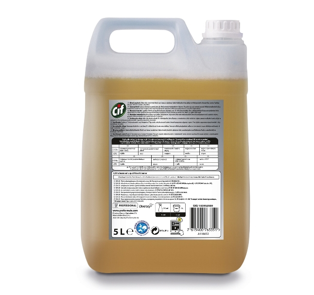 Detergent pentru suprafete din lemn, parchet, Cif Professional, 5 l [1]