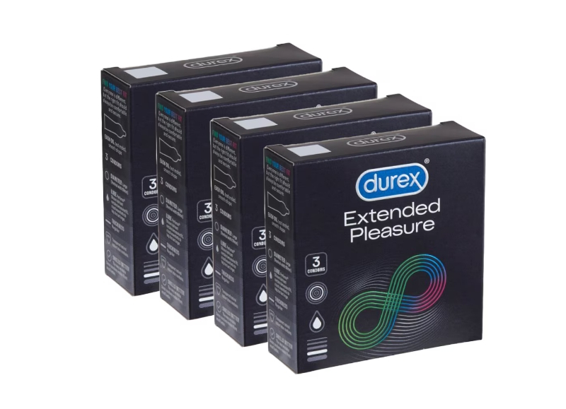 Set 4 x Prezervative Durex Extended Pleasure 3/Set [1]