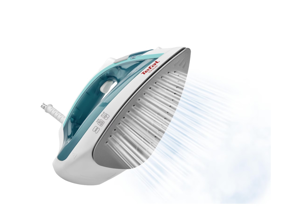 Fier de calcat Tefal Virtuo FV1710E0, 1800W, rezervor apa 0.2L, jet de abur 80g/min, abur variabil 20g/min, functie anticalcar, Alb [5]