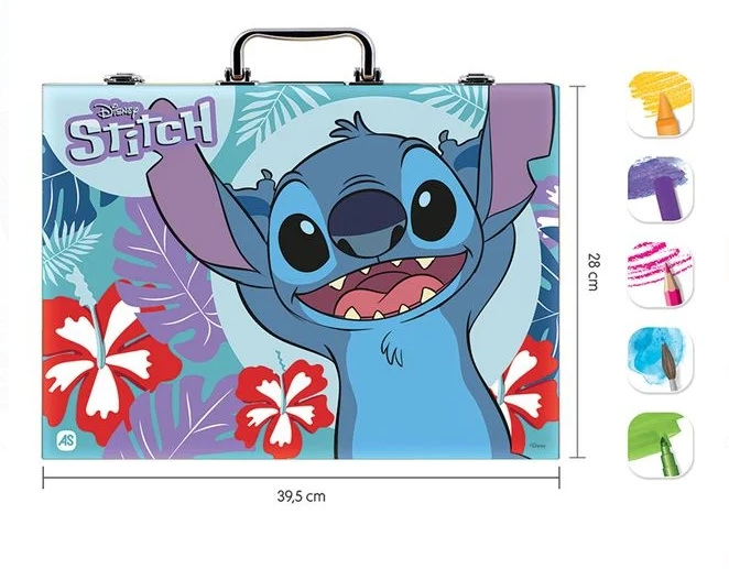 Kit de Colorat Deluxe Disney Stitch cu 100 de Accesorii [3]