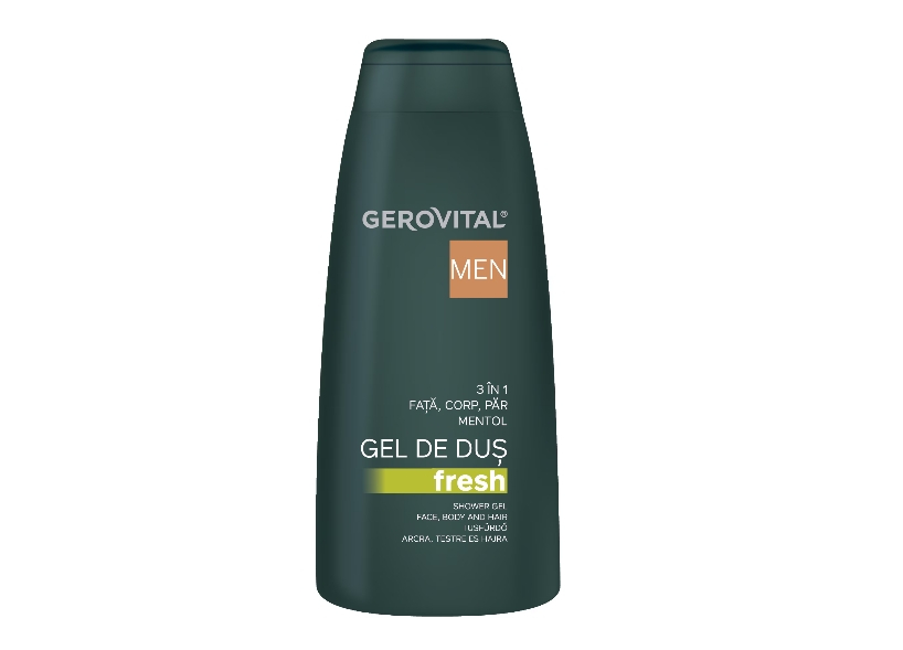 Gel de dus Gerovital Men Fresh 3 in 1, 400 ml [1]