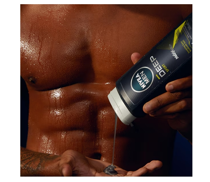 Gel de dus Nivea Men Deep Sport cu formula Maxxtech, 500 ml [2]