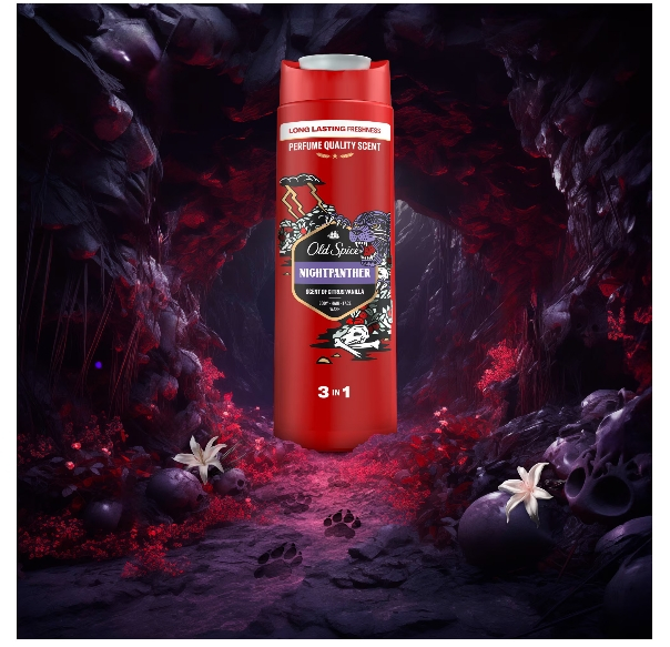 Gel de dus si sampon Old Spice Night Panther, 400 ml [3]