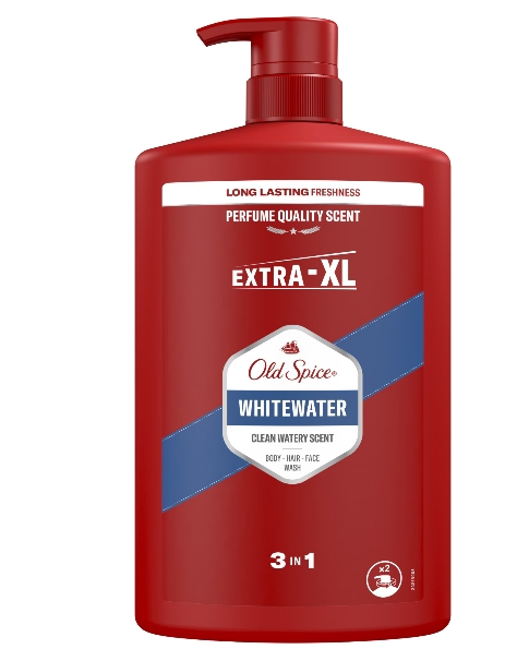 Gel de dus si sampon 3 in 1 Old Spice WhiteWater pentru corp, par si fata, 1000 ml [1]