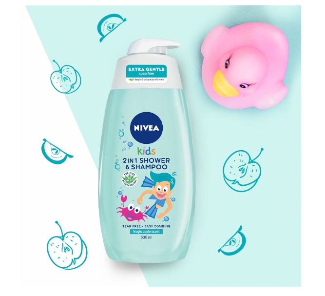 Gel de dus si Sampon Nivea Kids, Mar, 500 ml [2]