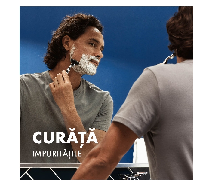 Gel de ras pentru barbati cu efect de curatare Gillette Series cu carbune, protectie completa impotriva iritatiei, 200 ml [3]
