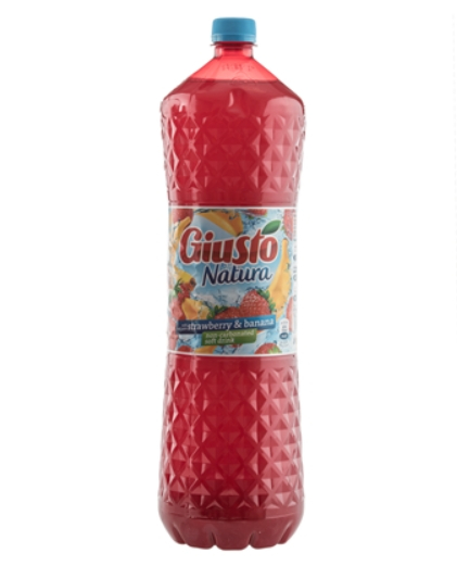 GIUSTO Natura Suc Banane si Capsuni SGR 4 x 2 L [1]