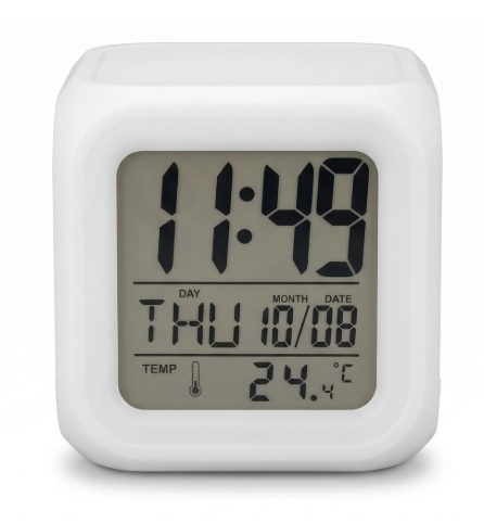 Ceas digital cu alarma si lumina de veghe personaliza - CUB [6]