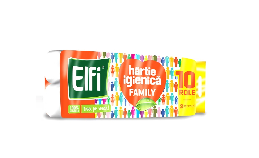 Hartie Igienica Elfi Family, 2 Straturi, 10 Role/Bax [1]