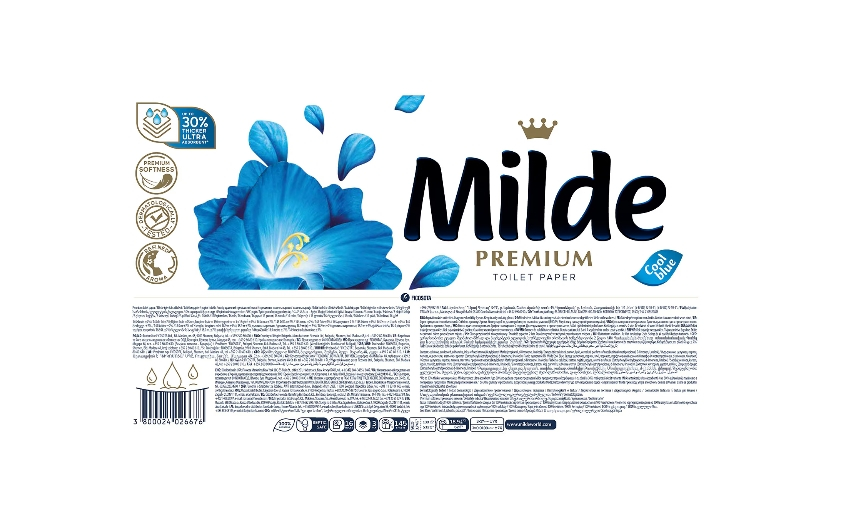 Hartie igienica Milde Cool Blue, 3 straturi, 16 role [2]