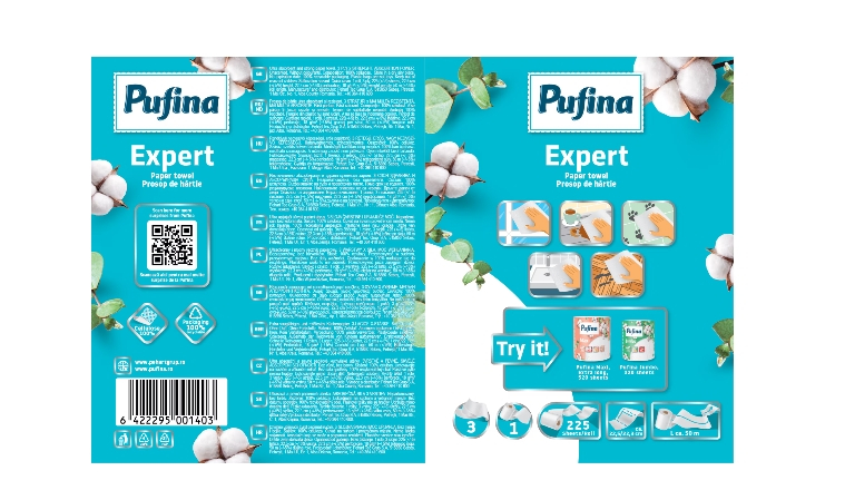 PUFINA Expert Prosop de Hartie in 3 Straturi 50 m [2]