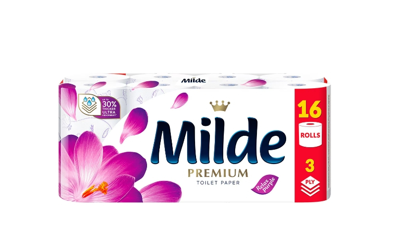 Hartie igienica Milde Relax Purple, 3 straturi, 16 role [1]