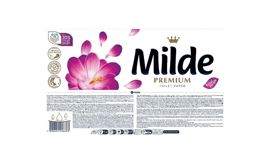 Hartie igienica Milde Relax Purple, 3 straturi, 16 role [2]
