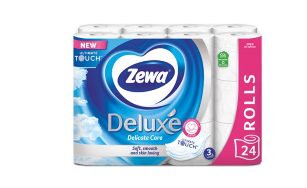 Hartie igienica Zewa Deluxe Delicate Care, 3 straturi, 24 role [1]