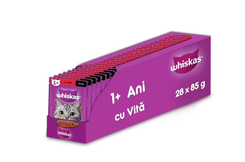 Hrana umeda pentru pisici Whiskas, Vita in sos, 28 x 85g [2]