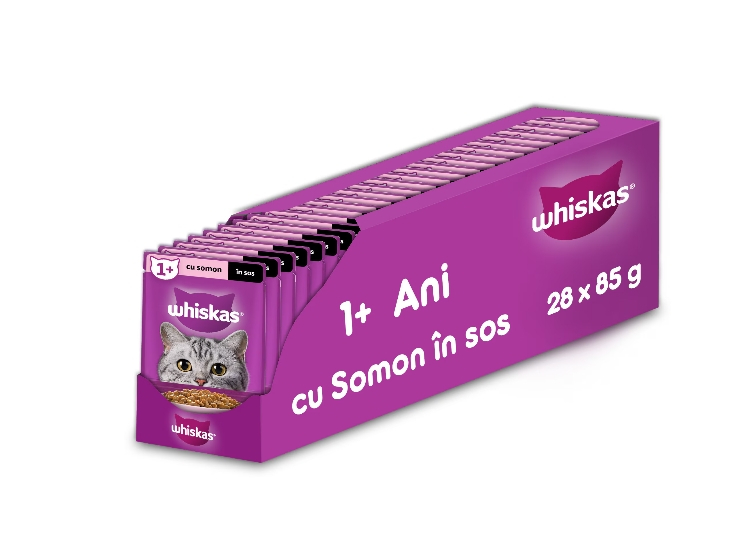 Hrana umeda pentru pisici Whiskas, Somon in sos, 28 x 85 g [2]