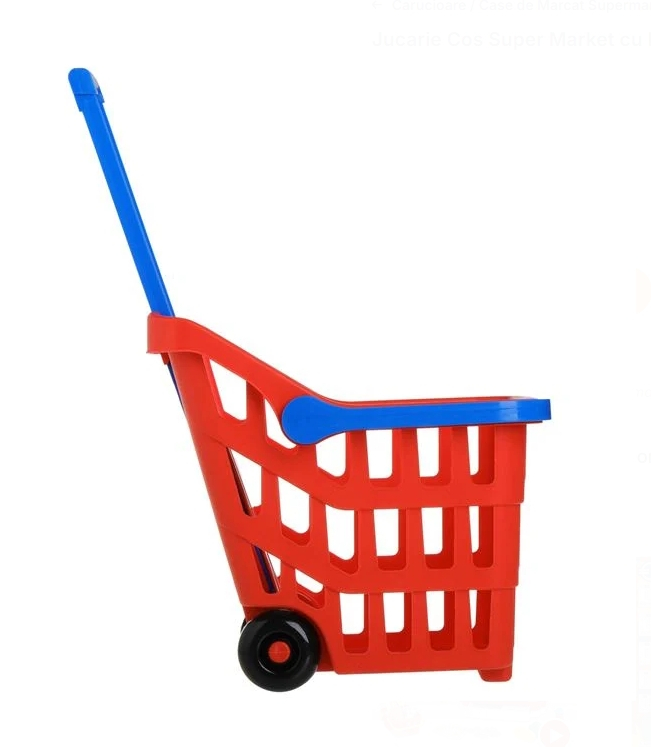 Jucarie Cos Super Market cu Roti Rosii Albastre [3]