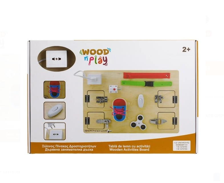 Tabla Educativa din Lemn cu Activitati Montessori [2]