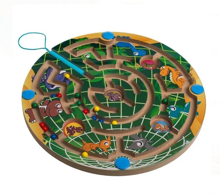Labirint din Lemn cu Betisor Magnetic [2]