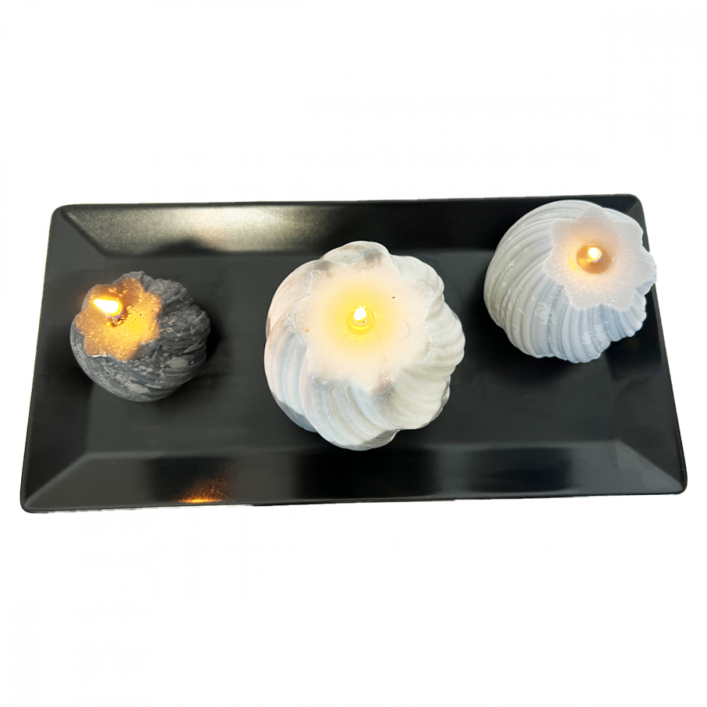 Set 3 Lumanari Parfumate din Ceara Naturala de Soia, Aroma de Wellness, HandMade [5]