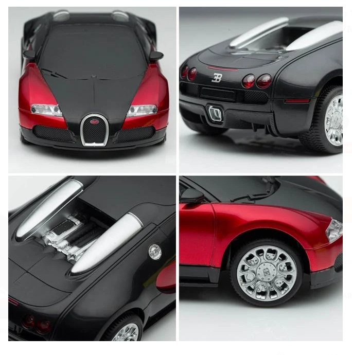 Masina Bugatti Veyron 16.4 Grand Sport Rosie cu Volan Telecomanda 1:24 / 27MHz [3]