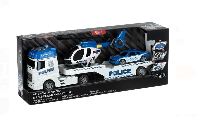 Camion de Politie cu Elicopter Sunet & Lumini [4]