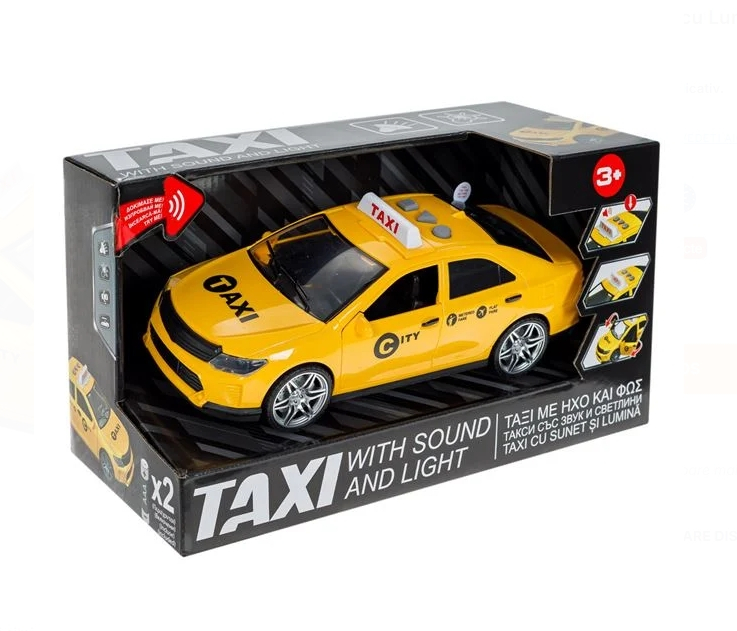 Masina Taxi Galbena cu Lumina & Sunet [4]