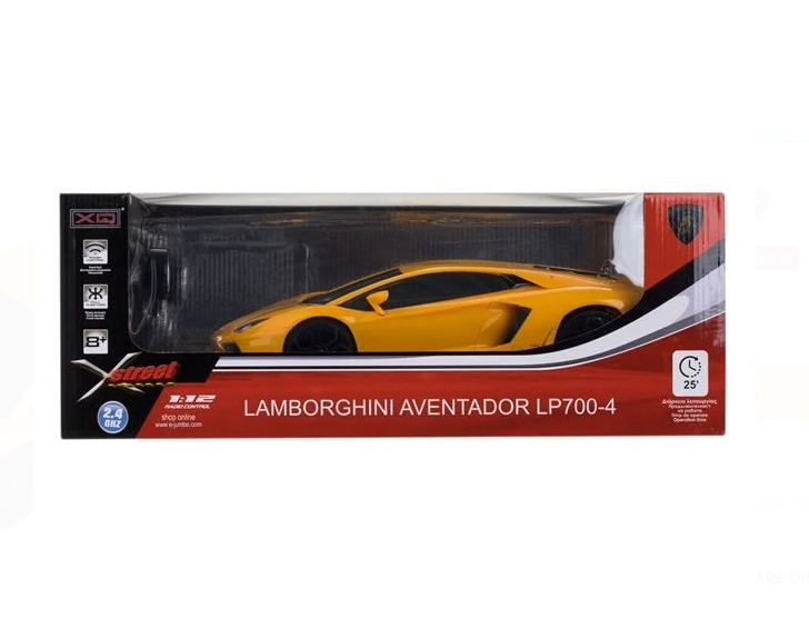 Masina cu Telecomanda Lamborghini Aventator Galben cu Lumini 1:12 / 24MHz [4]