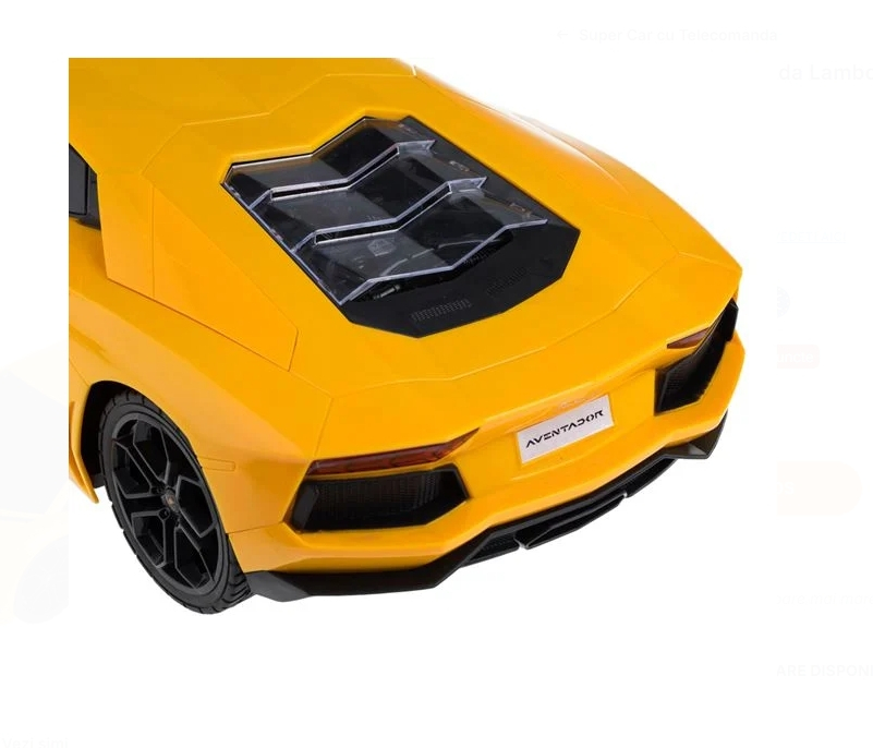 Masina cu Telecomanda Lamborghini Aventator Galben cu Lumini 1:12 / 24MHz [2]