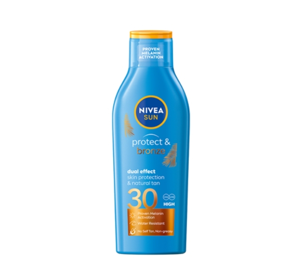 NIVEA SUN Protect & Bronze Lotiune Protectie Solara SPF 30 200 ml [1]