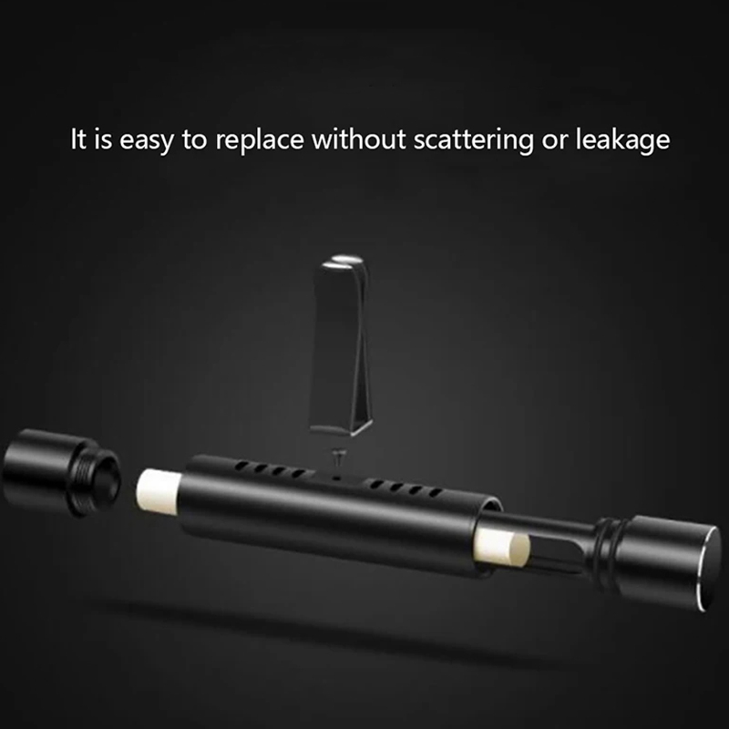 Odorizant Auto Pentru Grila de Ventilatie, Metalic, Include 5 Esente de Parfum , Negru [5]