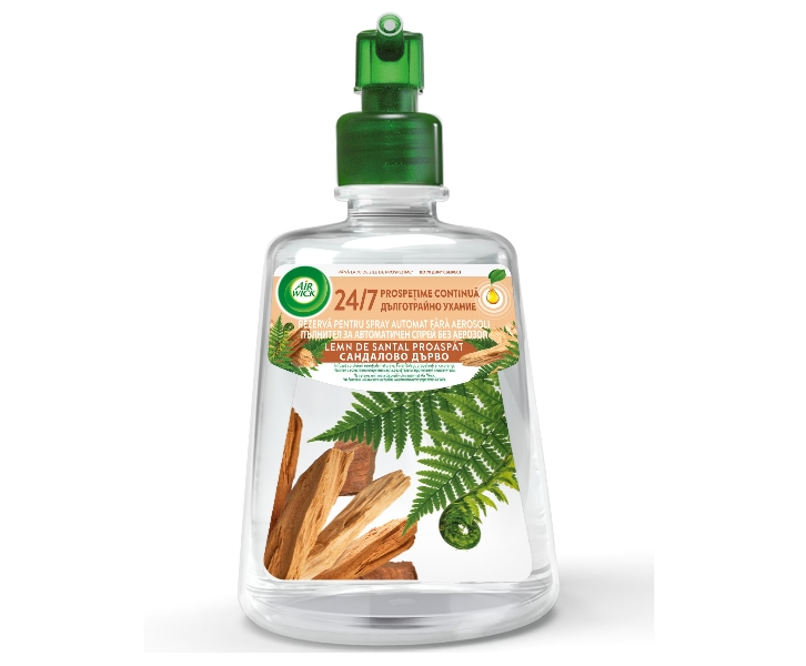 Rezerva odorizant de camera spray automat fara aerosoli Air Wick, Lemn de Santal Proaspat, 228ml [1]