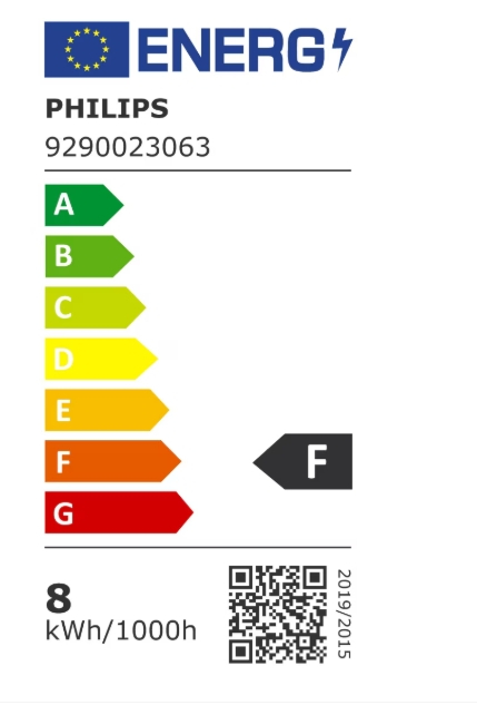 Pachet 3 becuri LED Philips, A60, E27, 8W (60W), 806 lm, lumina alba rece (4000K), clasa energetica F [3]