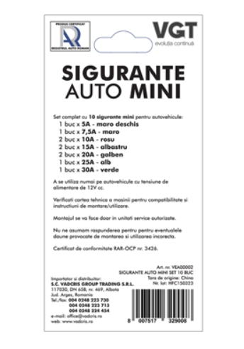 Sigurante Auto Mini Set 10 Bucati [2]