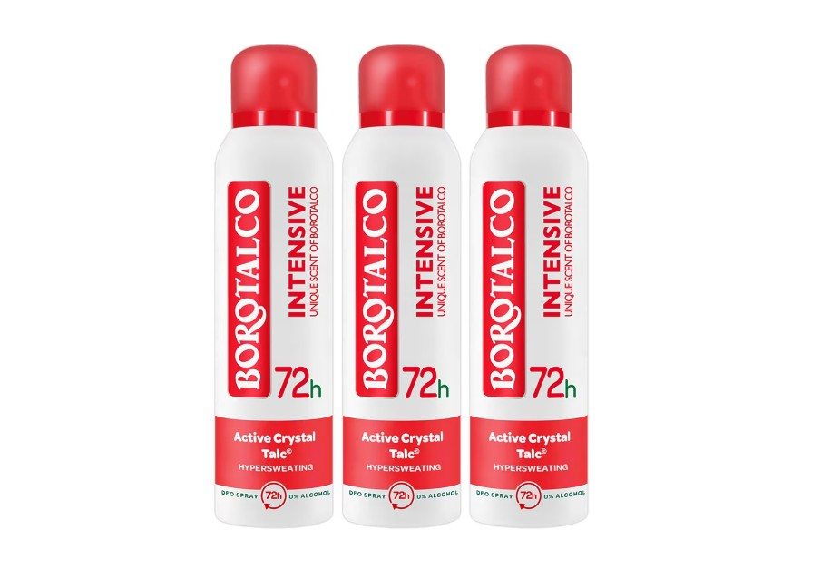 Pachet 3 x Deodorant Spray Borotalco, Intensive, 150 ml [1]