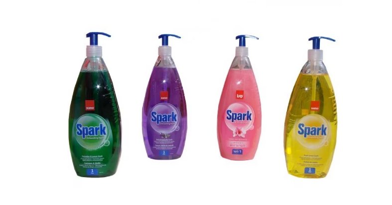 Pachet Sano Spark cu pompita Sensitive+ Lavanda+ Lamaie+ Castravete, 4x1L [1]