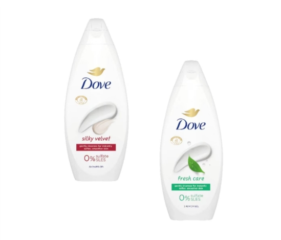 Pachet x 1 Gel de dus Dove Essential Care Fresh Care 720ml x 1 Gel de dus Dove Essential Care Silky Velvet 720ml [1]