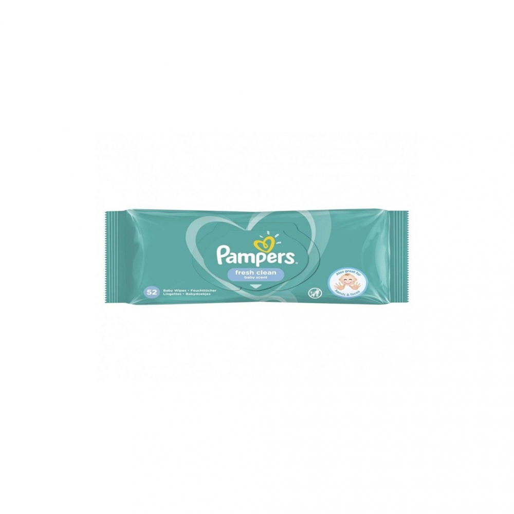 Pampers fresh clean Servetele Umede, 24 pachete x 52, 1248 bucati [2]