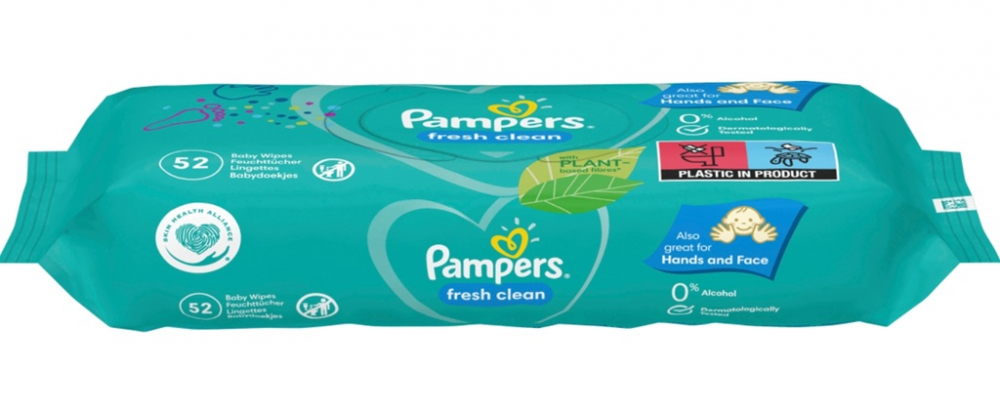 Pampers fresh clean Servetele Umede, 12 pachete x 52, 624 buc [6]